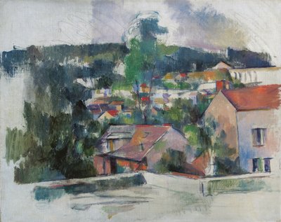 Landschap door Paul Cézanne